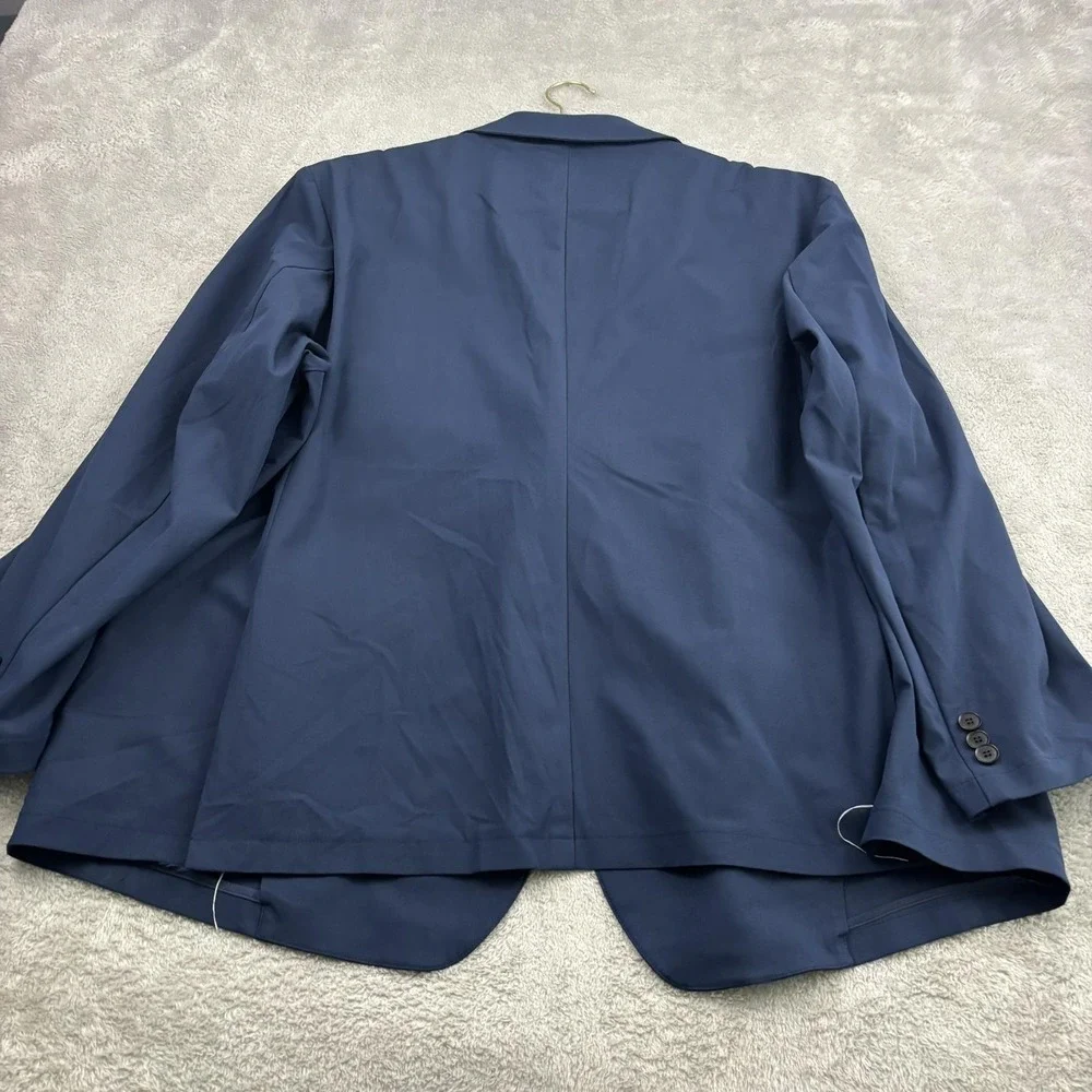NWT Sene Blazer Jacket Mens 54‎ Blue FlexTech Single Breasted Business Formal
